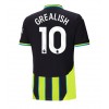 Manchester City Jack Grealish #10 Bortedrakt 2024-25 Kortermet